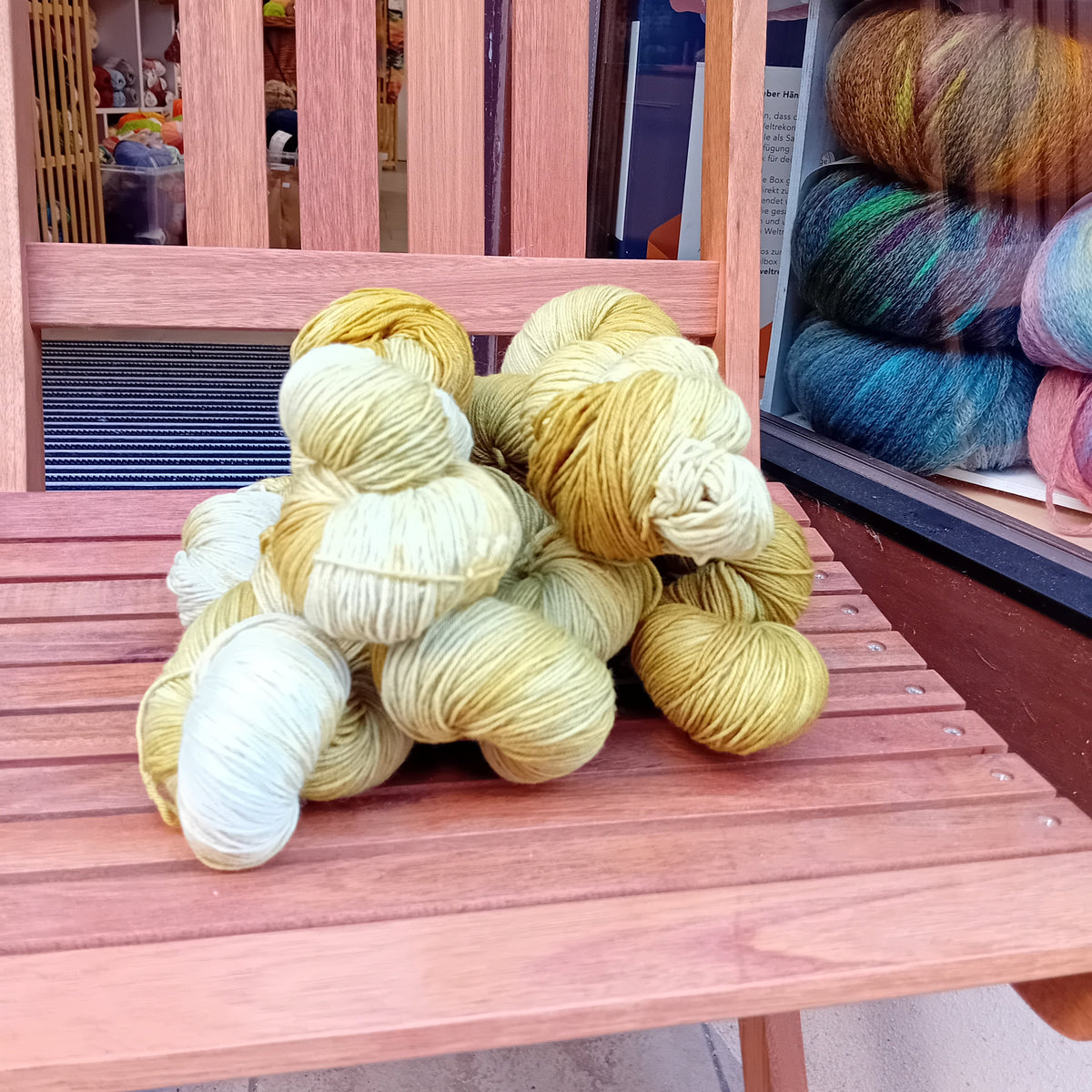 Wollgarn Skatstadt, Farbe Grün (Blatt)